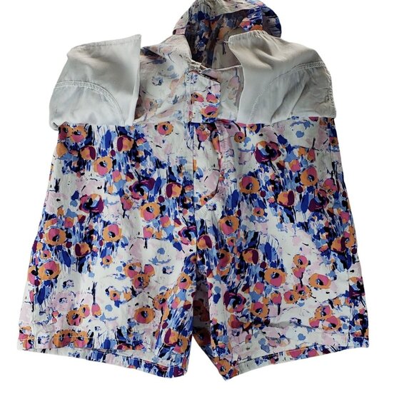 St Johns Bay Womens Floral Skort Size 8 Zipper Button Pockets Belt Loops - Picture 5 of 7